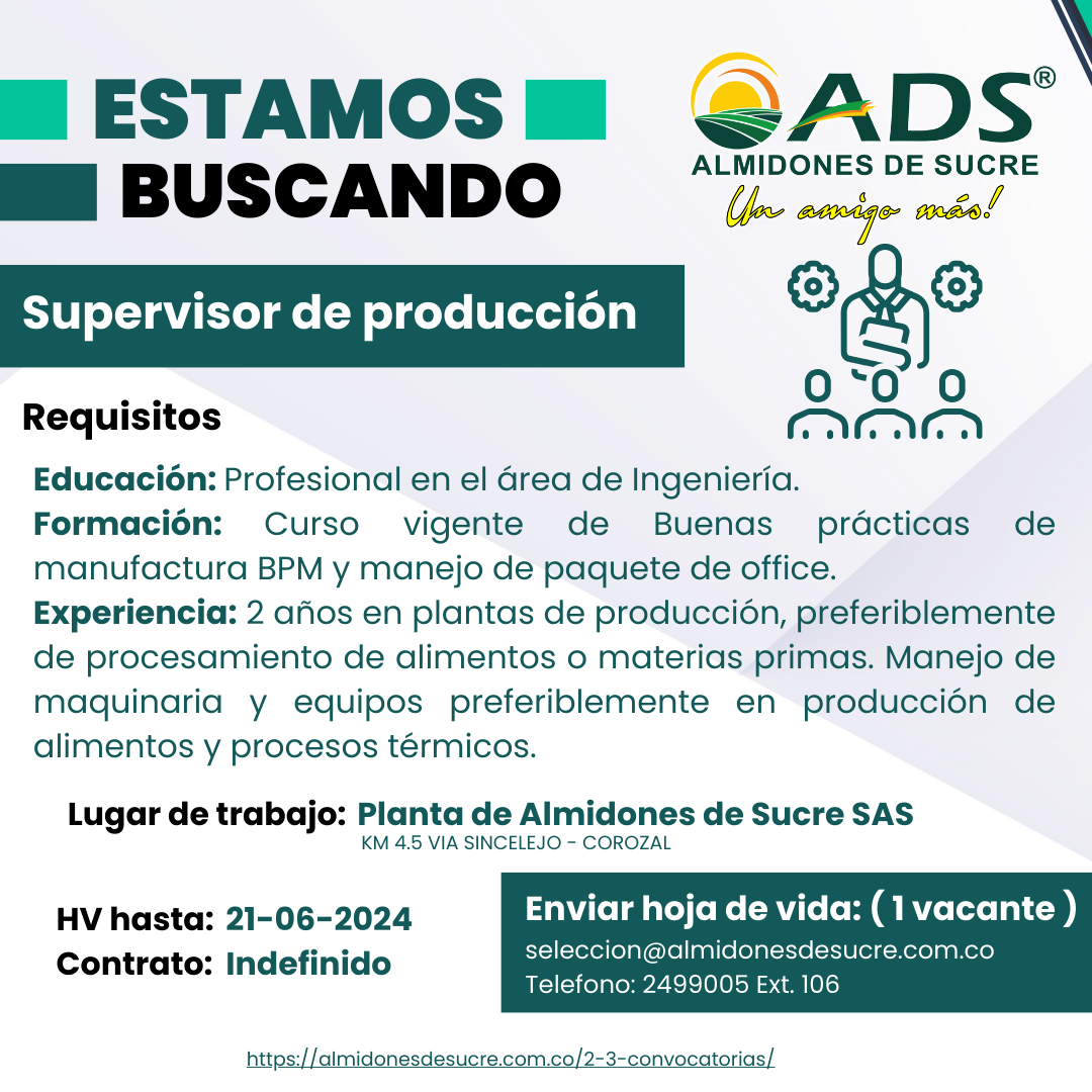 VACANTE SUPERVISOR DE PRODUCCION2